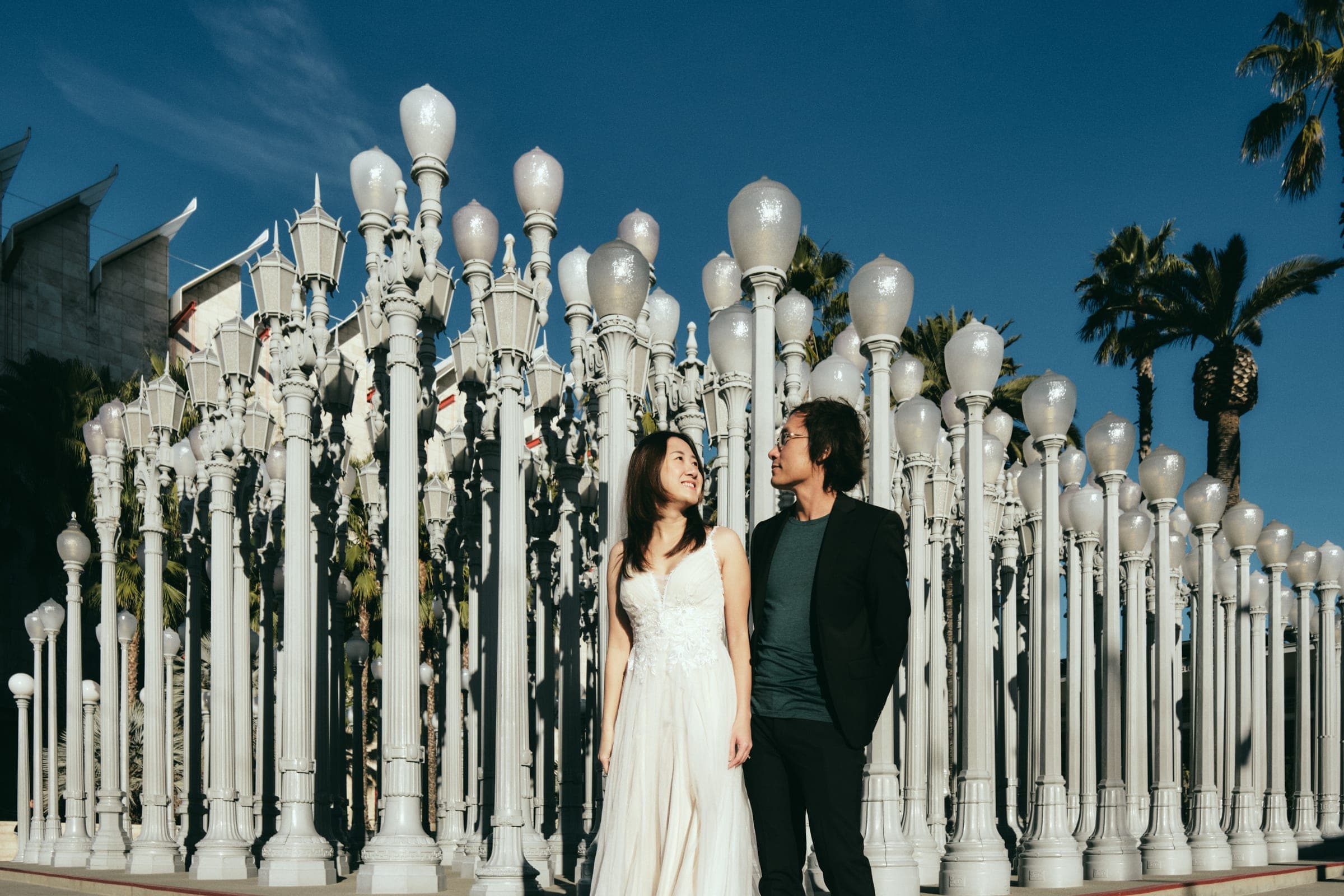 Quang & Hien — LACMA — pre-wedding photography in Downtown Los Angeles, CA — photo 12