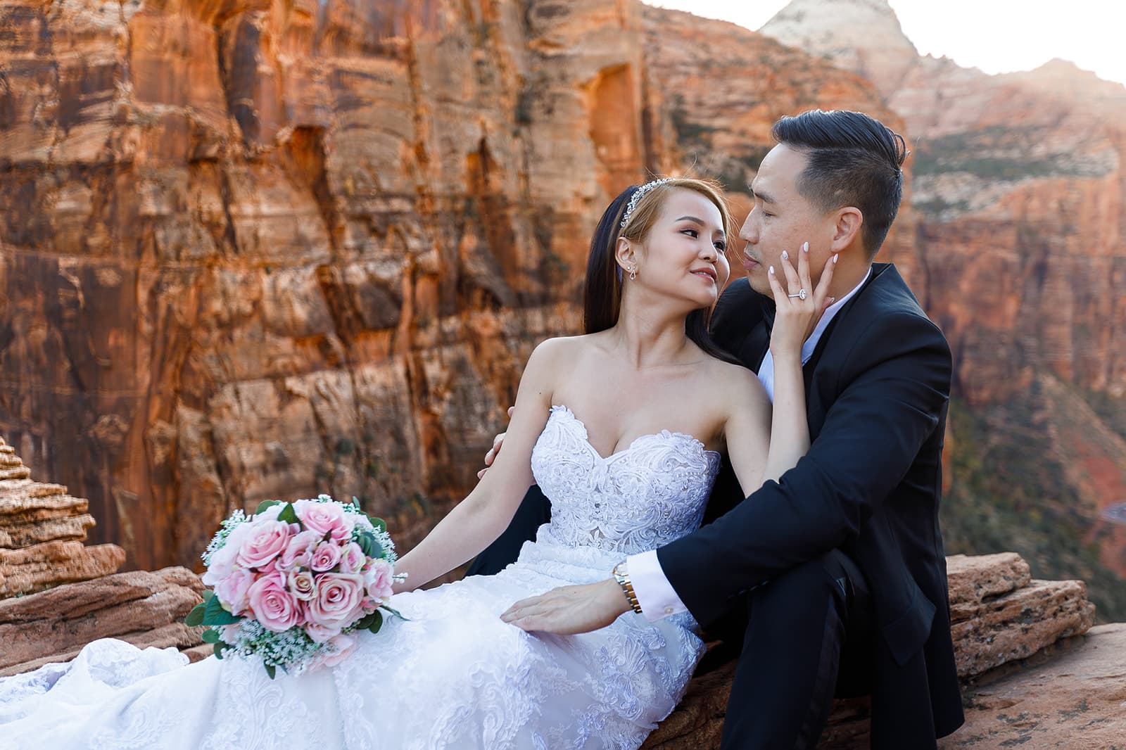 Yen & Jaden — Zion Overlook Scene — photo 5