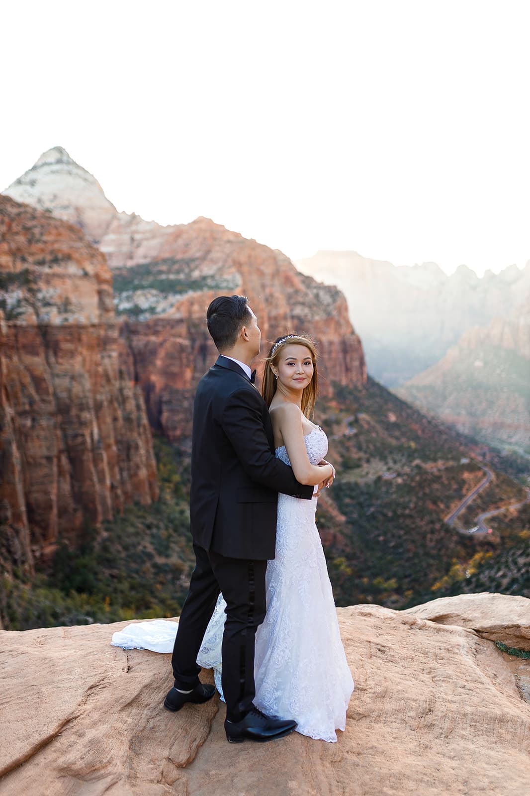 Yen & Jaden — Zion Overlook Scene — photo 12