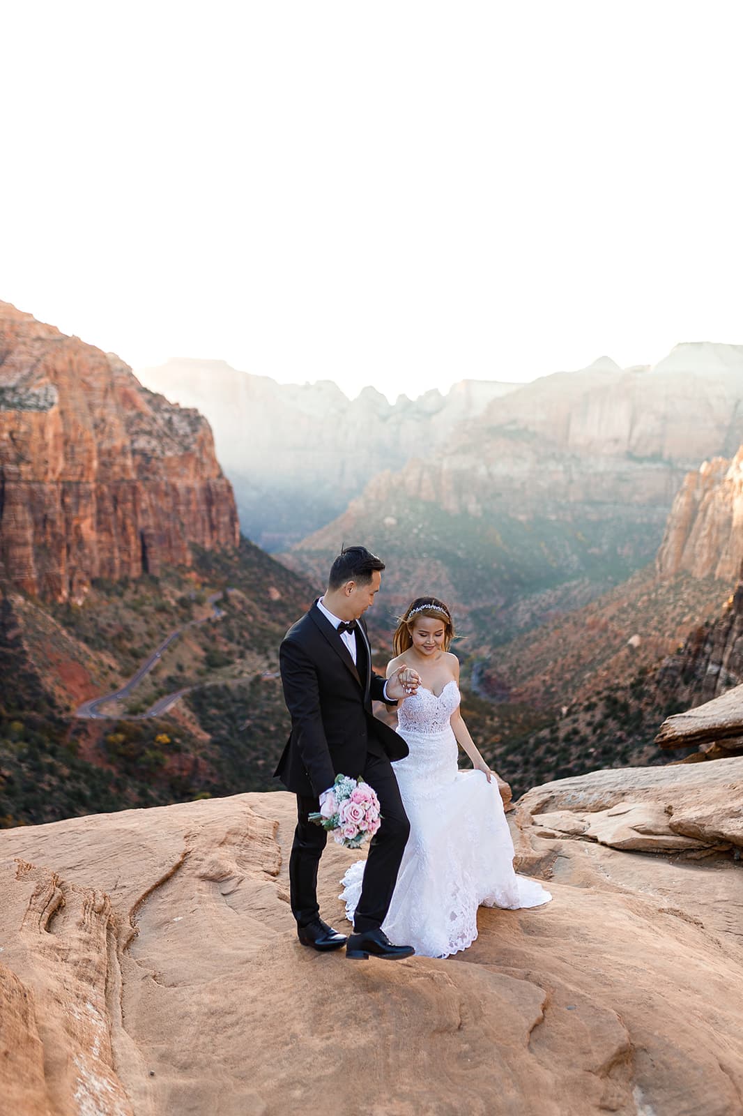 Yen & Jaden — Zion Overlook Scene — photo 23
