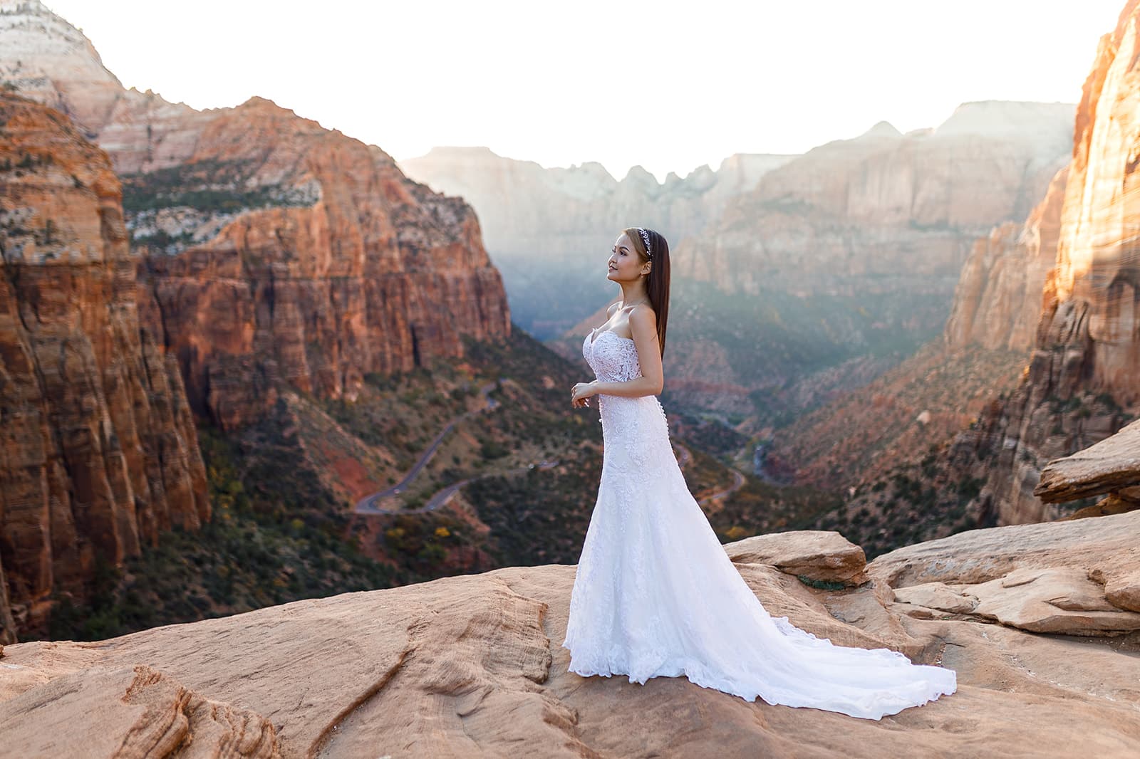 Yen & Jaden — Zion Overlook Scene — photo 28