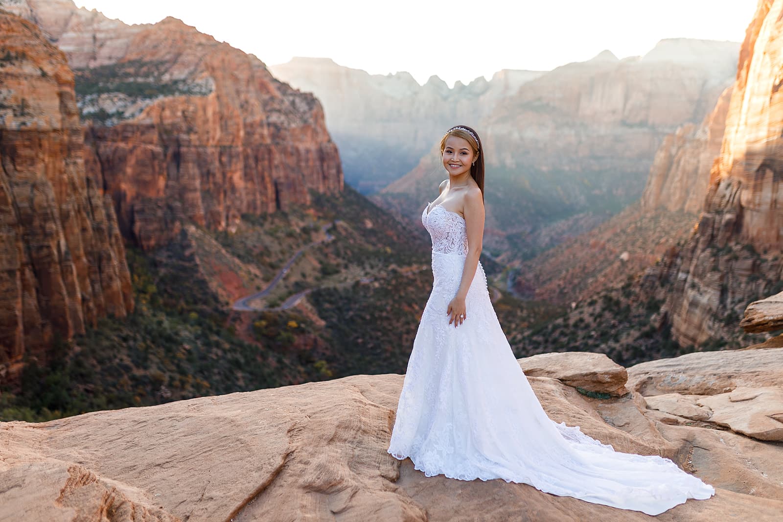 Yen & Jaden — Zion Overlook Scene — photo 31