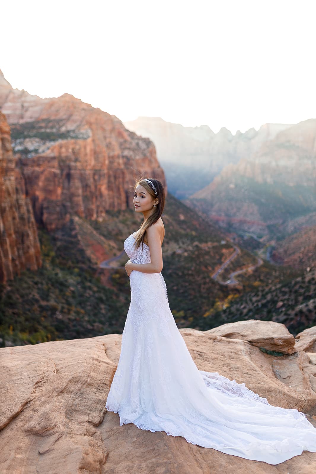 Yen & Jaden — Zion Overlook Scene — photo 32