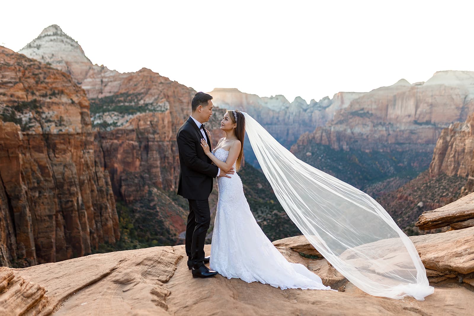 Yen & Jaden — Zion Overlook Scene — photo 40