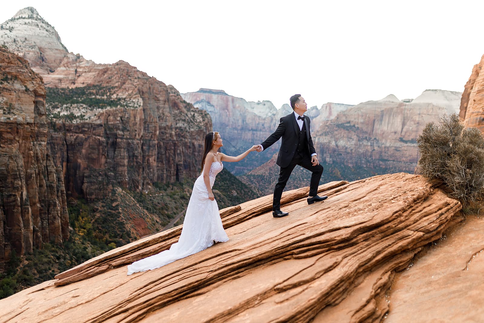 Yen & Jaden — Zion Overlook Scene — photo 51